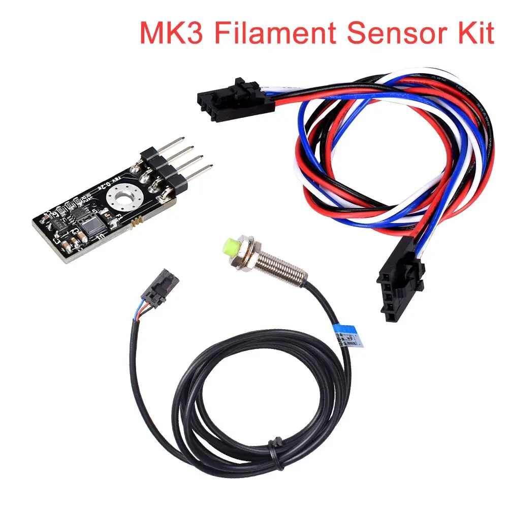 

1Set i3 Laser Sensor MK3 Filament Sensor Kit Detect Stuck Filament With MK3 PINDA V2 Auto-leveling Proximity Switch Cable To MK3