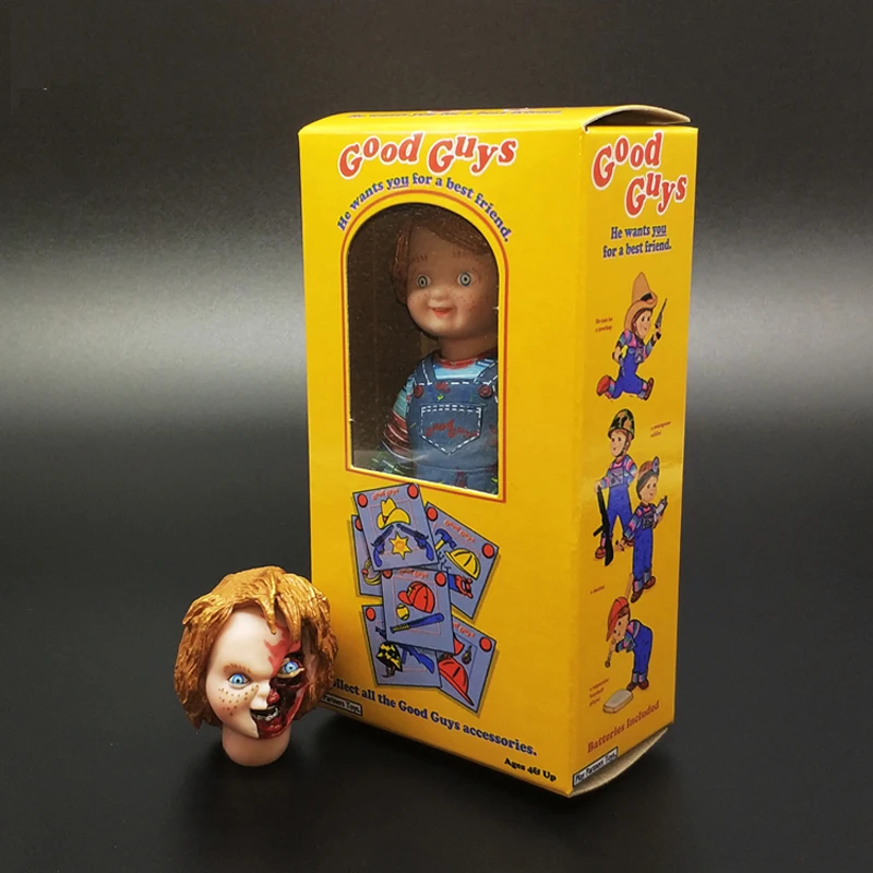Аниме страшный фильм Ultimate Childs Play Good Guys Чаки экшн фигурка NECA из ПВХ съемная модель