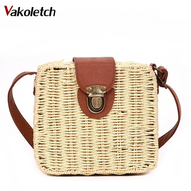 2019 Shoulder Bags Summer Bolsa Women S Handbags Mini 2019 Shoulder Bags Summer Bolsa Women S Handbags Mini Messenger Leather Square Straw Las Crossbody Bag Kl314