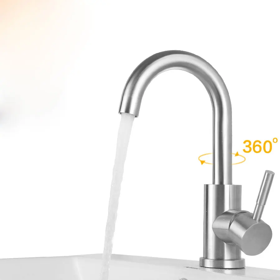 

304 stainless steel sink faucet rotating lead free green undercounter genuine face export to Germany