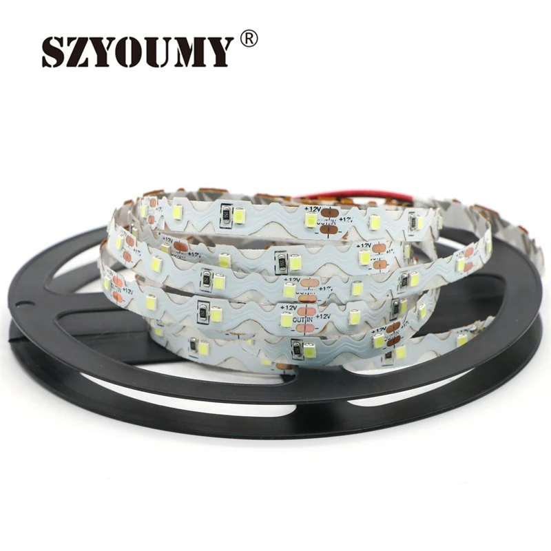 SZYOUMY DC 12 V 2835 SMD 60led/м IP20 не обладает водонепроницаемостью: S Форма) Светодиодная лента с usb-питанием теплый белый/белый светодиодные полосы 100