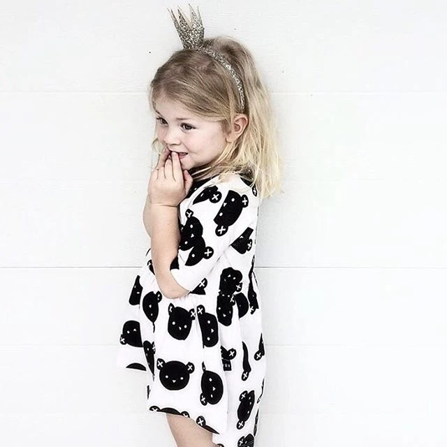 For 1 4 Years 16 Summer Newest Bear Pattern Cartoon Kids Beau Loves Dresses Girls Dresses Baby Girl Clothing Zapatos Bebe Clothing Dc Clothing Hiphopclothing Football Aliexpress