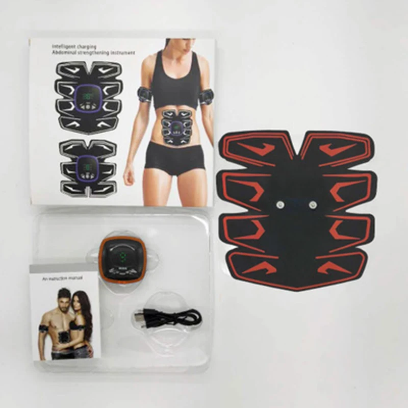 Rechargeable Abdominal Muscle Stimulator Trainer With Display Sport Press Absence Gym Equipment Fitness Apparatus EMS Abdominal