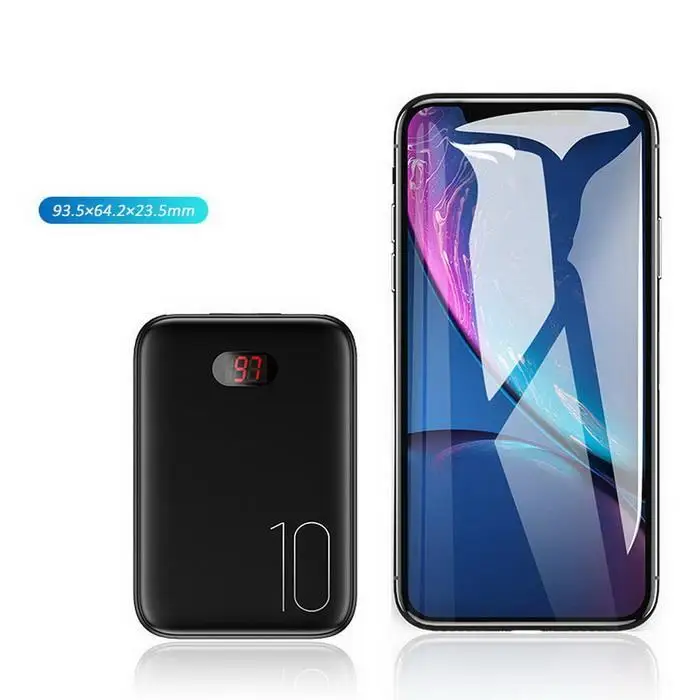10000mAh power bank Dual USB Ports 5V/2A LED Digital Display Mini PowerBank Geometric for xiaomi iphone | Мобильные телефоны и