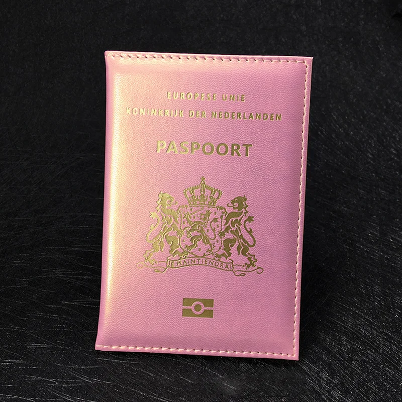 

Netherlands Passport Cover Soft Pu leather New holland Women Covers For Passport Holder Nederlanden Dutch Nederland paspoort
