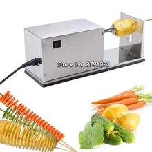 Электрический картофеля башня автоматическое фишек Тесак Спираль Twister для нарезки овощей