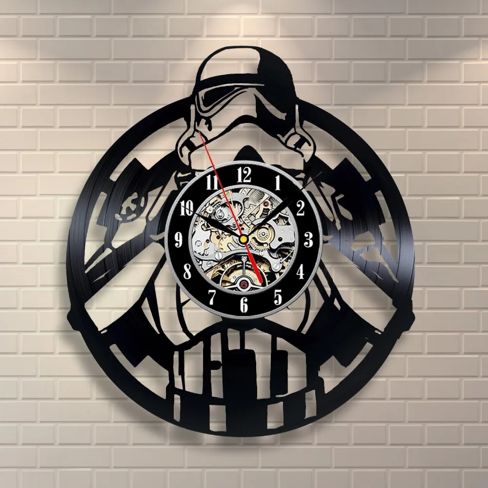 Stormtrooper Star Wars Vinyl Record Clock Wall Decor Home Designin