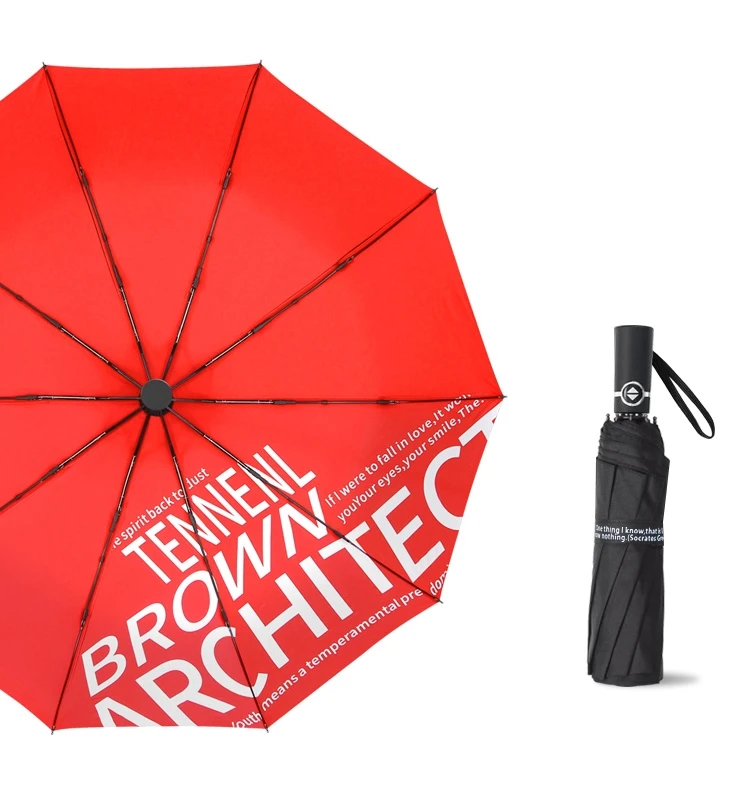 Бизнес зонты, дождь для женщин и мужчин двухслойные полностью автоматические зонты 10 ребер складной мужской зонт большой складной зонтик