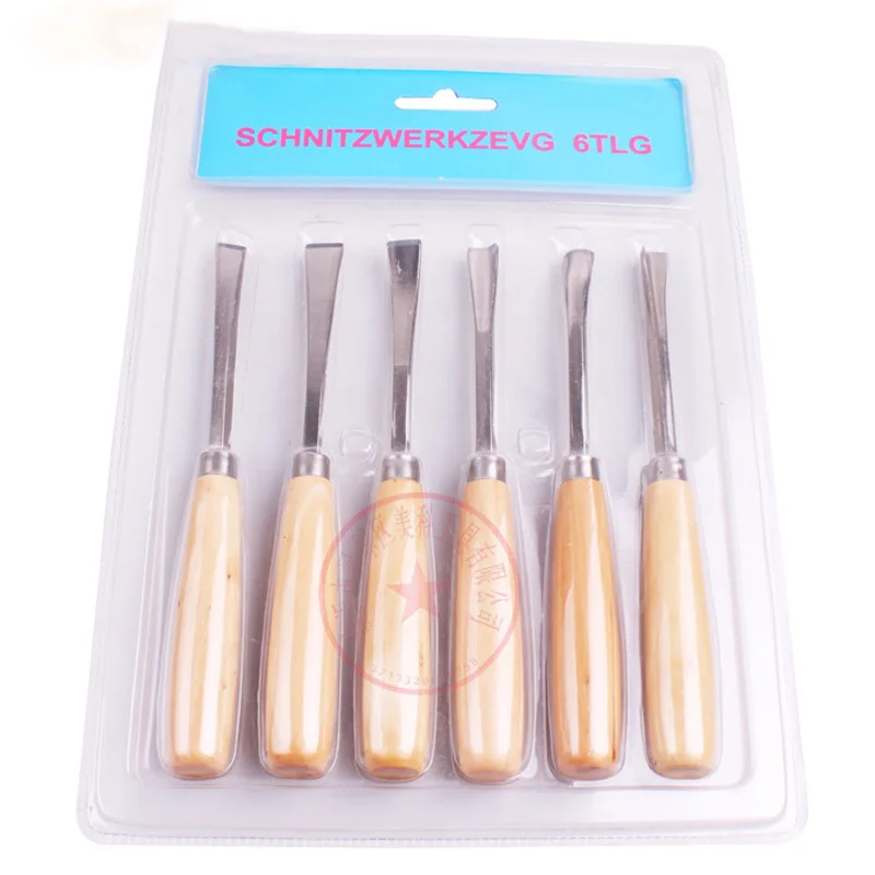 

6pcs/Set Hand Wood Carving Chisels Knife Tool for Basic Woodcut Working Clay Wax DIY Tools and Detailed Woodworking Hand Tools