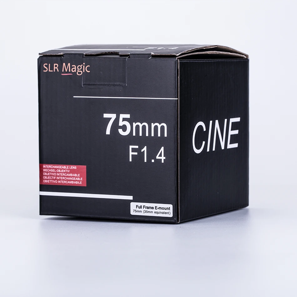 SLR Magic 75 мм F1.4 полная Рамка Cine объектив для sony E-Mount