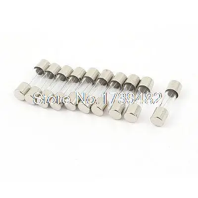 

10 Pcs 250V 2A Slow Blow Time Delay Glass Fuses Tubes 5mm x 20mm