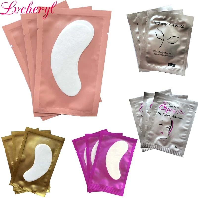 

100/200pairs Eyelash Extension Paper Patches Grafted Eye Stickers Mix Color Eyelash Under Eye Pads Eye Paper Patches Tip Sticker