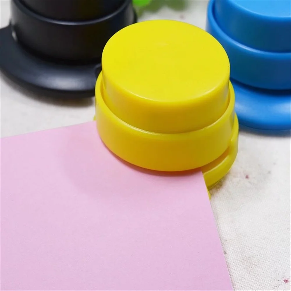 

Office Home Staple Free Stapleless Stapler Environment Paper Binding Binder Paperclip Use