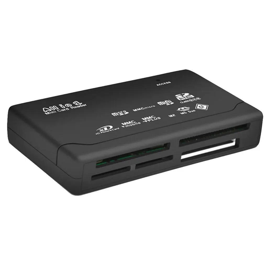 Все в одной карточке Reader USB 2,0 SD Card Reader адаптер Поддержка TF CF SD Mini SD SDHC MMC MS XD