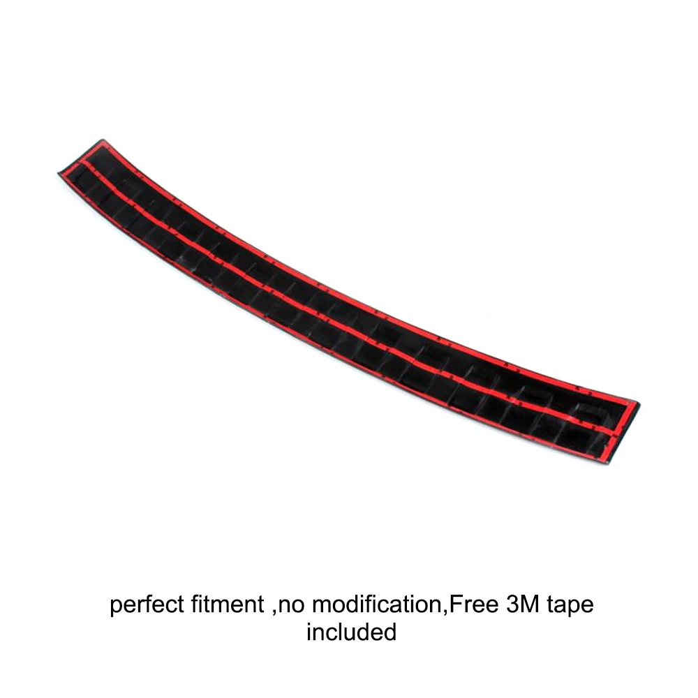 PU Неокрашенный Черный праймер Авто Задний бампер протектор порога пластина протектора черный чехол подходит для Subaru Forester 2008-2012