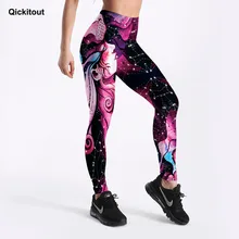 Стиль, женские спортивные Леггинсы с цветочным принтом, для фитнеса, для тренировок, летняя мода, полиэстер, высокая талия, женские леггинсы