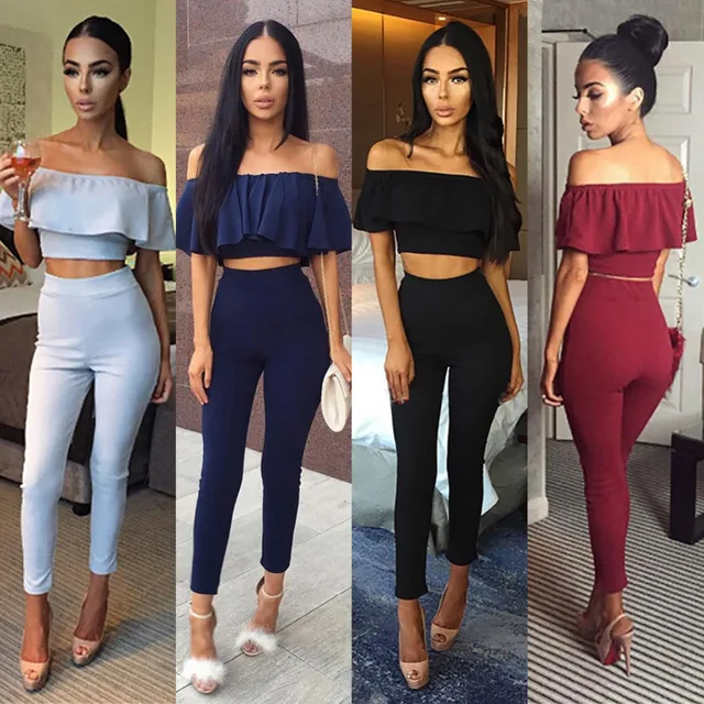 Women Fashion Bodycon Jumpsuit Long Sleeve Solid Color