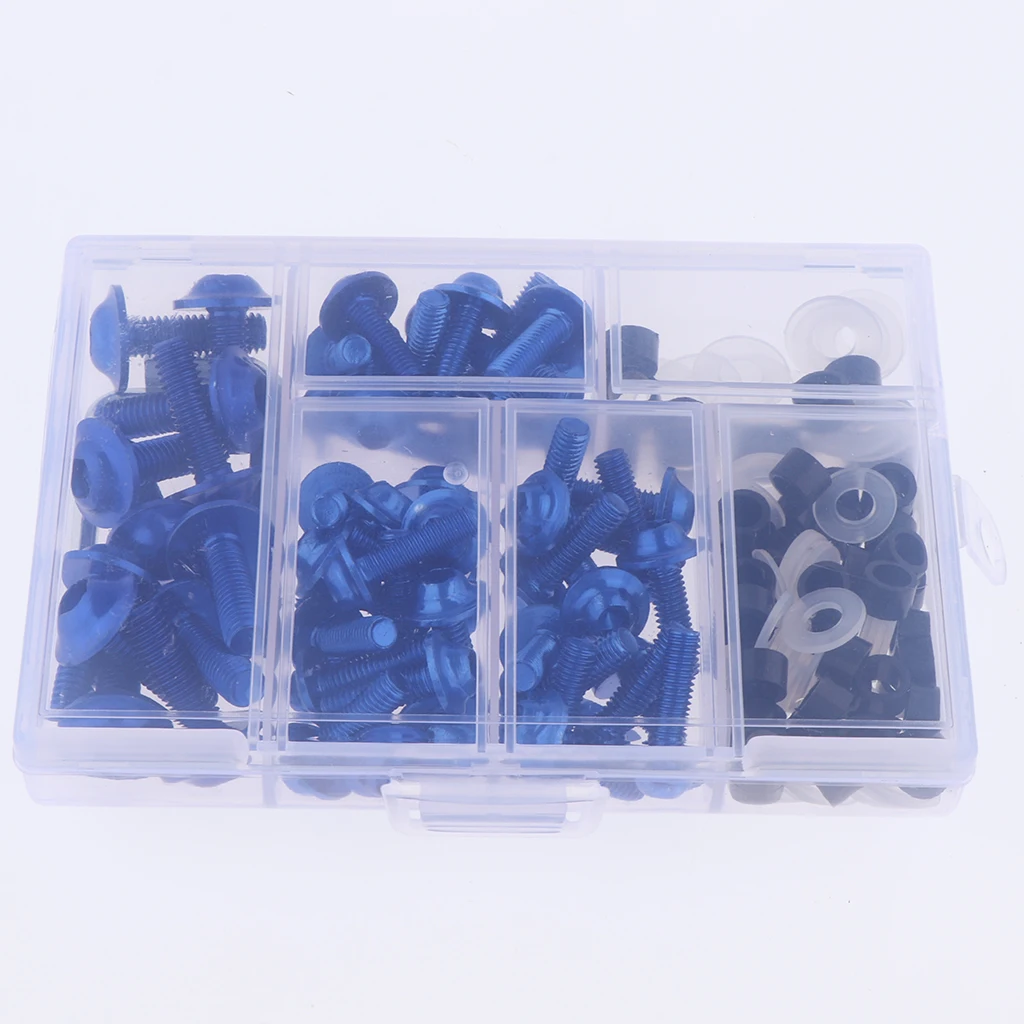 158Pcs Fairing Body Bolts Kit Fastener Clips Screws Nuts for Motorcycle Sportbike carenado trousse a bolt 