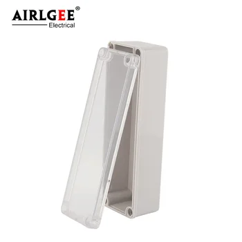 야외 방수 플라스틱 투명 커버 정션 박스, ABS 산업용 밀폐 박스, 전원 케이블 분배 박스, 250*80*70mm