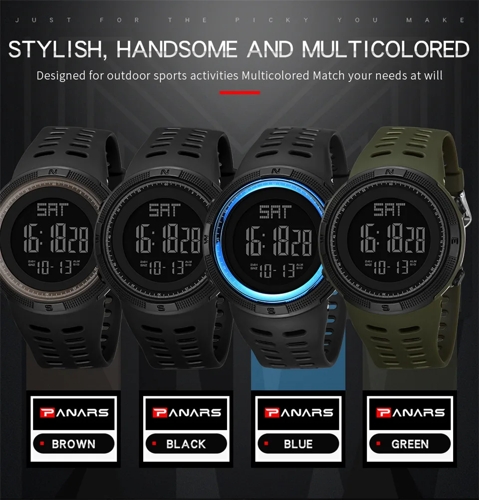 Digital Wrist Watch Men Fashion Sport Watches Waterproof Reloj Deportivo electronic Wristwatches Relogio Militar Masculino Saati 8