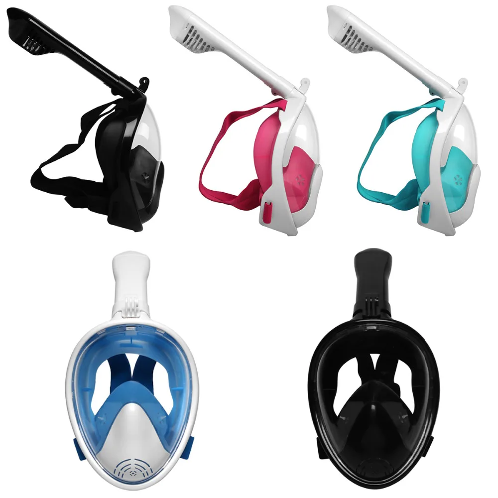 

Full Face Diving Mask Seaview 180 Snorkel Mask Panoramic Diving Set Mount Women Men Kids Swimming Snorkel Diving Equipment