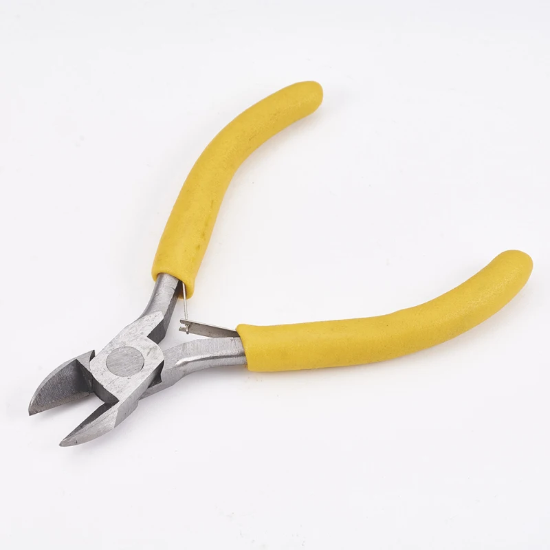 Carbon Steel Jewelry Pliers Side Cutting Pliers Polishing Jewelry Making Tools 10.5x8.4x0.8cm jewelry tools equitment pliers flat round nose end cutting bent nose wire cutter pliers jewelry diy making tool carbon steel f70