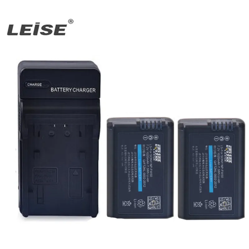 

LEISE Digital Battery NP-FW50 with charger for SONY A6000 A5000 A6300 RX10 A7R2 Interchangeable Lens Digital Camera NEX-5T