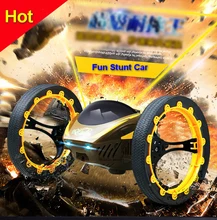 Funny electric Wireless remote control stunt car toys speed racing car with led birthday gift for children boys kids