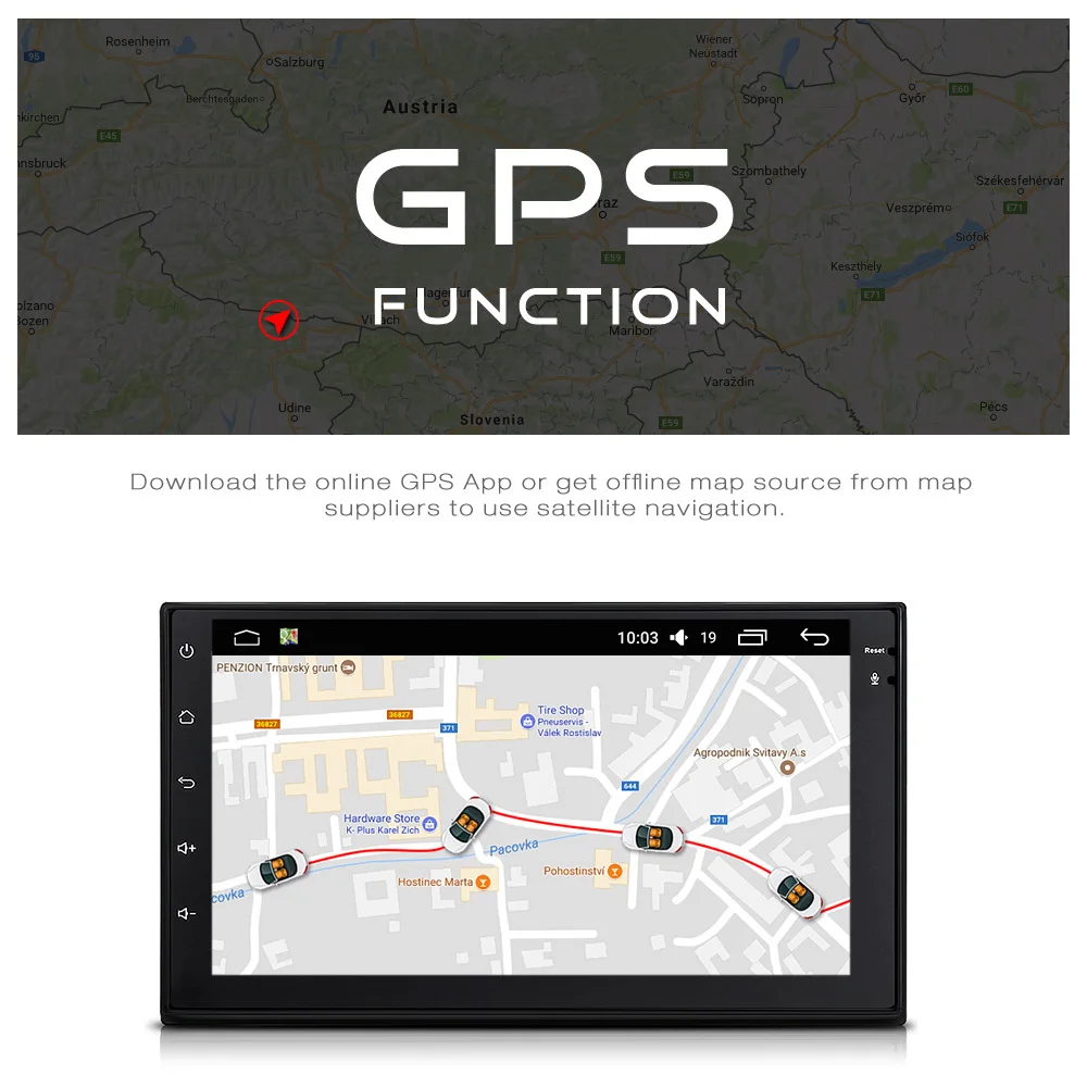 Sale Android car stereo 6.0.1 Car Radio Multimedia Player 2din GPS Navigation WiFi Support OBD DAB and RDS Radio Function Subwoofe 3