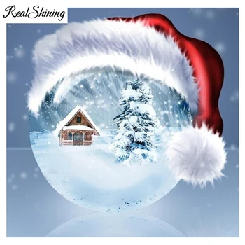 

REALSHINING diamond painting Christmas tree ball Diy Diamond mosaic Cross Stitch,Square Diamond Embroidery 5d puzzles FS2851