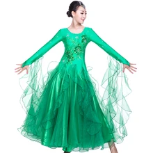 New Modern Dance Clothes Ballroom Dance Dress Costume Waltz Dress Tango National Standard Dance Clothing Performance Service