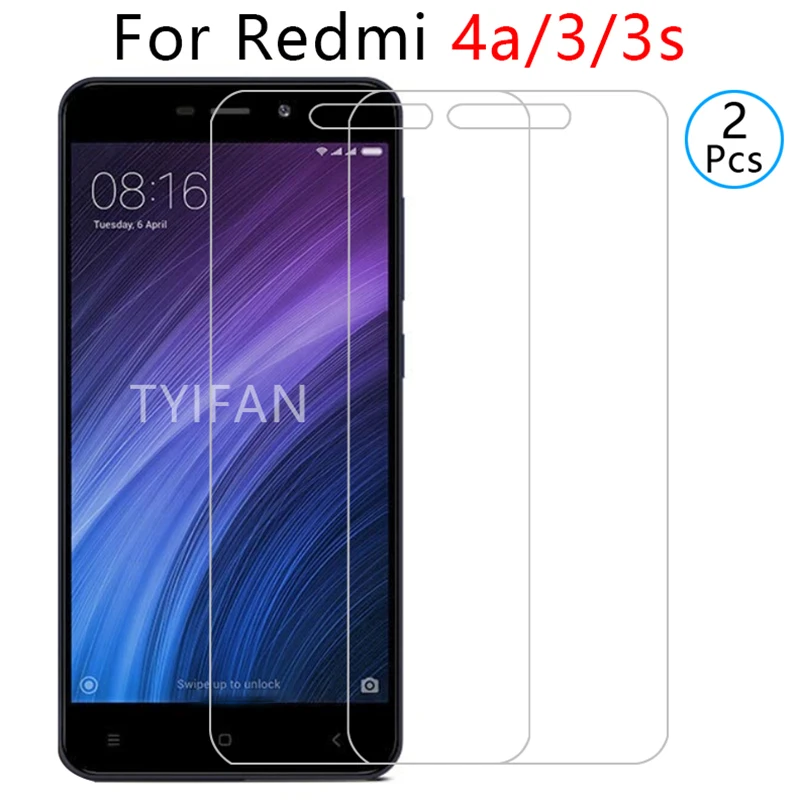 2 шт закаленное стекло на redmi 4a 3 s защитное протектор экрана для xiaomi ksiomi 4 a a4 s3