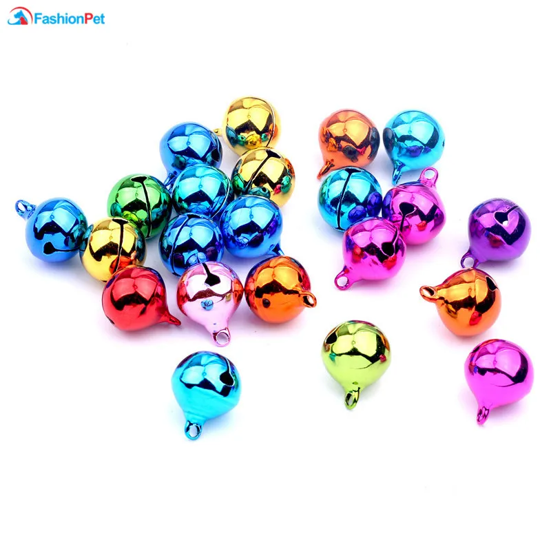 

(20 Pieces/Lot)1.0cm Mixed Color Bells Christmas Decoration Gift Dog Collar Pet Collars Accessories