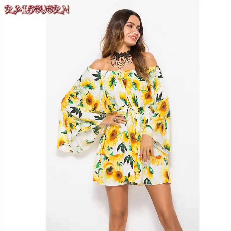 Off the Shoulder Hawaiian Dresses
