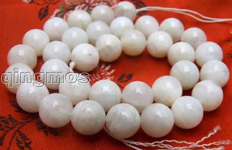 

SALE Genuine Big 12mm perfect Round Natural High quality MoonStone Beads strand 15"-los530 wholesale/retail Free ship