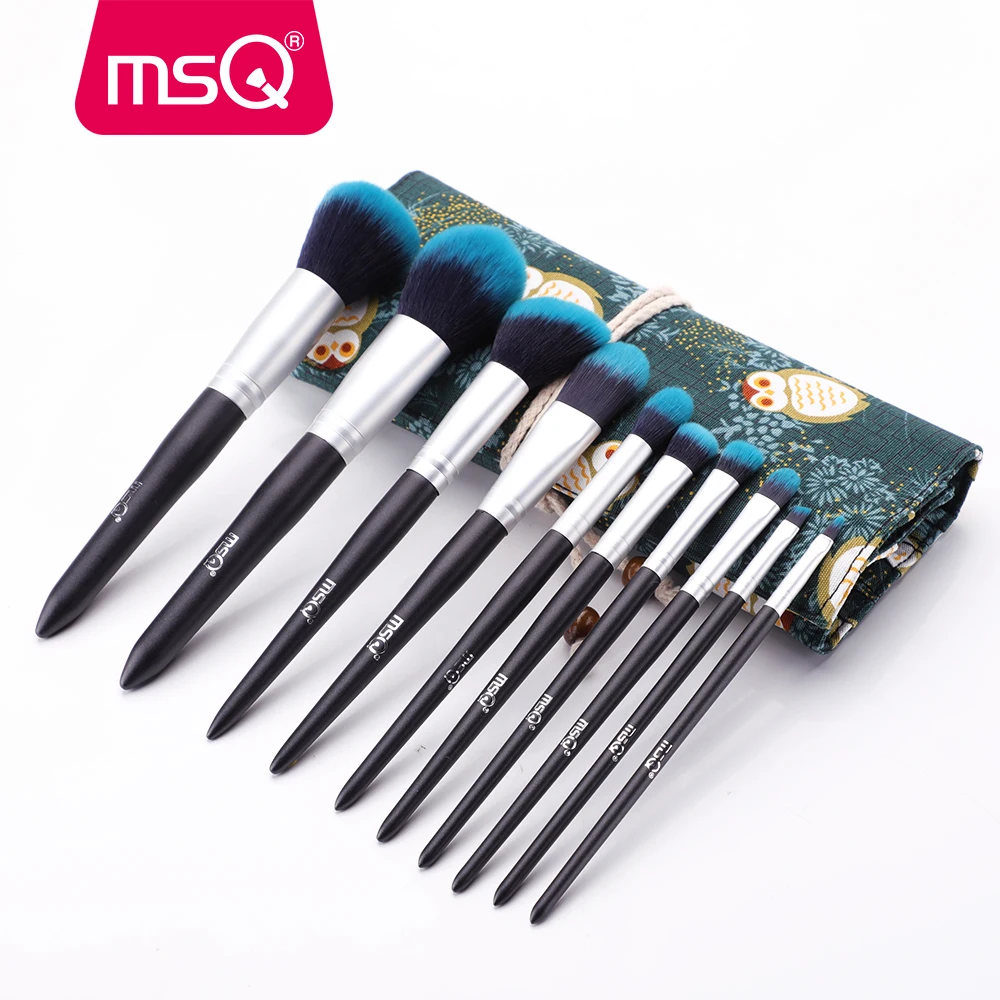 

MSQ 10PCS Makeup Brushes Set Powder Blush Eyeshadow Lip Make up Brush Kits Beauty Makeup Tools High Quality Synthetic Hair