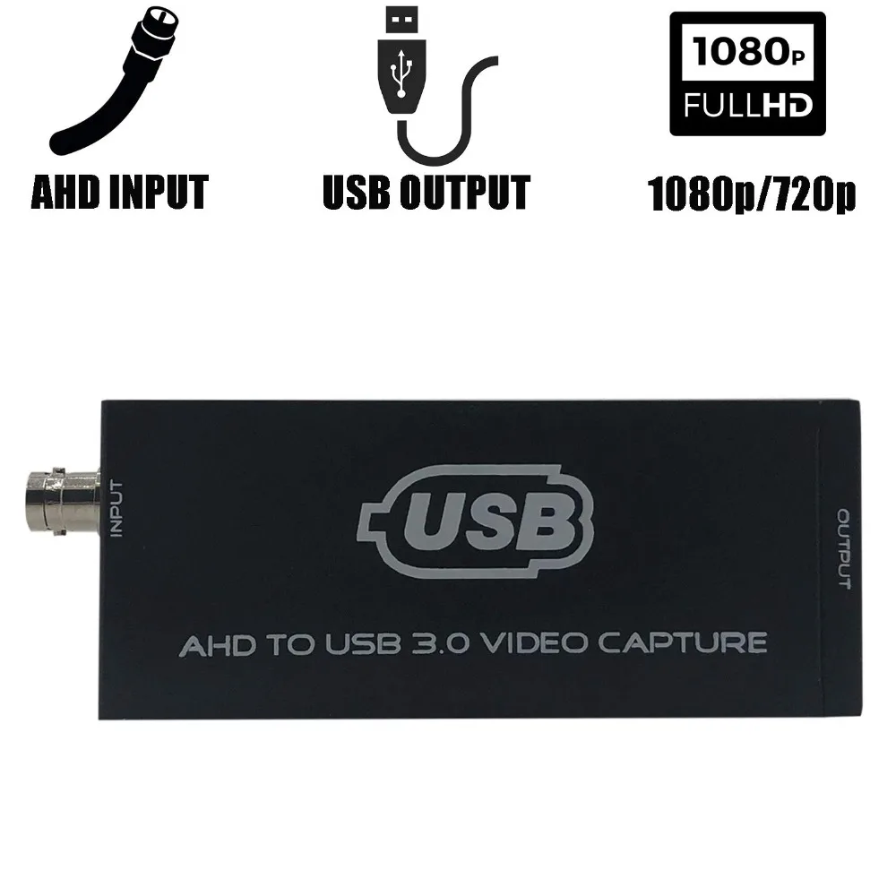 Карта видеозахвата AHD USB 3 0 карта воспроизведения Full HD UVC для прямой трансляции
