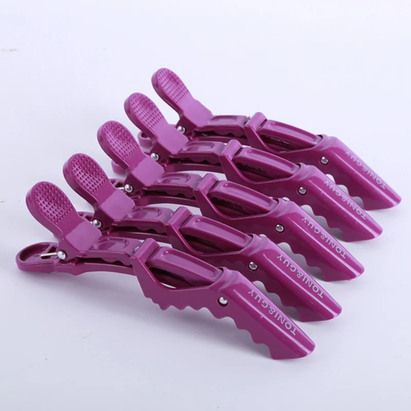 6pcs Beak Sectioning Clips Crocodile Hairdressing Salon Clamps Hair