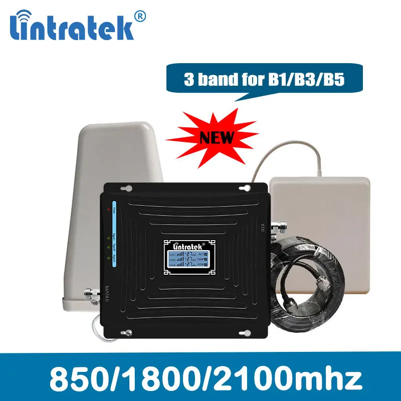 CDMA 850 LTE 1800 WCDMA 2100 трехдиапазонный усилитель 2G 3g 4G DCS сигнала мобильного телефона