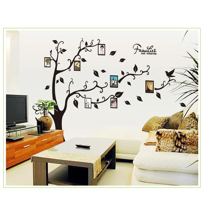2018 New Removable Family Tree Wall Decal Sticker Large Vinyl Photo Picture Frame DIY