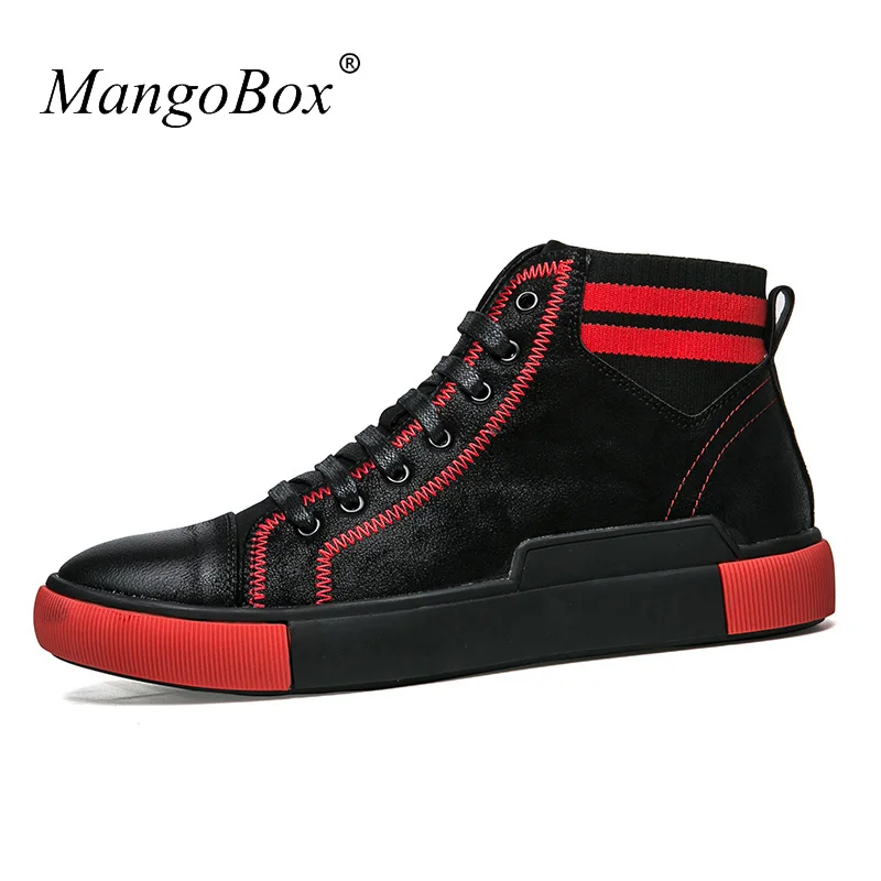 

Luxury Brand Man Boots Shoes Hard-Wearing Designer Mens Footwear High Top Men Casual Leather Shoes Spring Mens Fashion Shoes