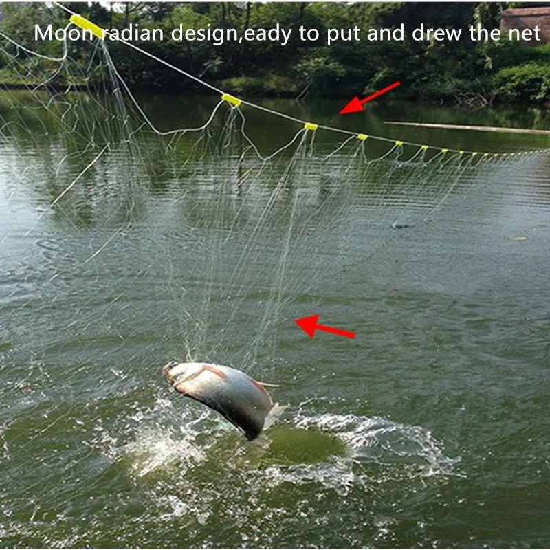 Camada de Profundidade Rede de Pesca Armadilha para Peixes Acessórios de Rede Filet de Peche Forte 20 Mm-70 mm Pia Nylon Malha 1.5m * L80m 3 10 3 20 MM-70 MM pia nylon malha
