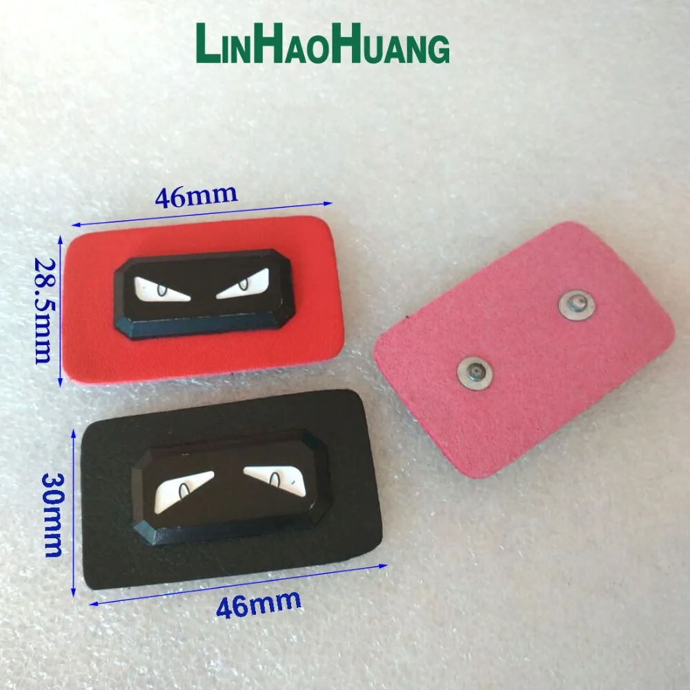 Нагрудный Знак из искусственной кожи 20 шт./лот черный/красный металлический