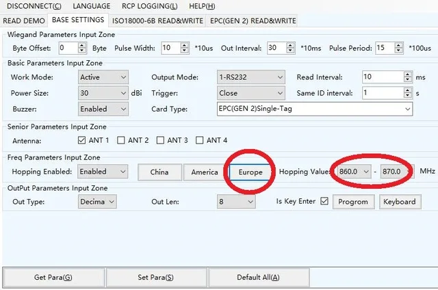 UHF RFID считыватель 25 м дальномер, RS232/485 с Wiegand + Бесплатный SDK (одобренный FCC)