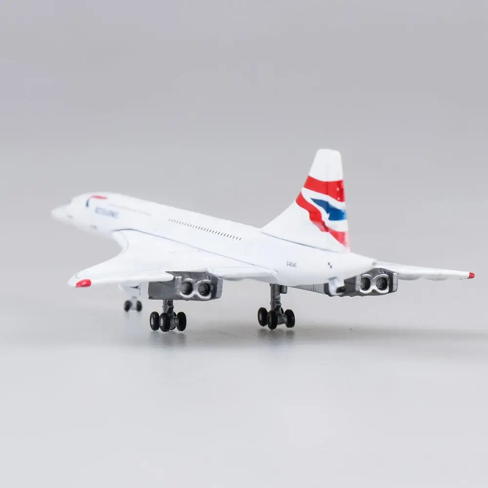  1/400 Scale British Airways Concorde Metal Alloy Airplane Model 16cm UK Air Plane Model Toys For Co