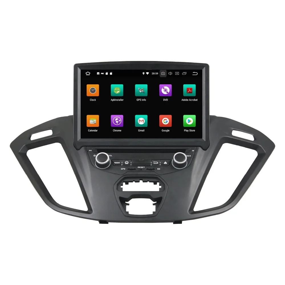 Discount 8" Android 8.0 Octa Core Car Radio DVD GPS Head Unit for Ford Transit Custom 2016 Bluetooth WIFI USB DVR Mirror-link 5