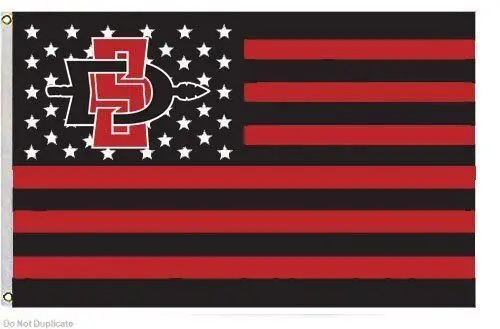 San Diego State University Flying Outdoor Flag Banner Metal Holes