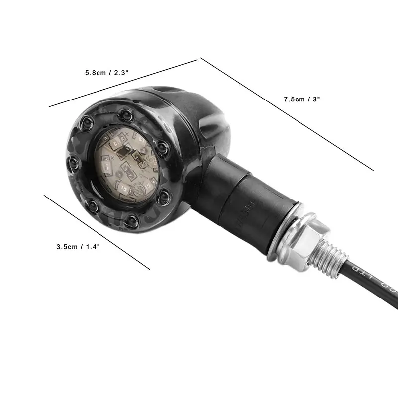 2 шт. мотоциклетный тормозной светильник s указатели поворота, светодиодный светильник для мотоцикла, стоп-сигнал, светильник s для Harley хромированного скутера