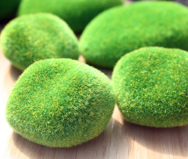 Hot Sale Artificial Fake Faux Emulation Moss Fuzzy Stone Ball Rock New Stone Ball Garden Decoration Hot Sale Artificial Fake Faux Emulation Moss Fuzzy Stone Ball Rock New Stone Ball Garden Decoration