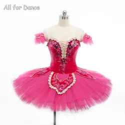 Размер клиента, сделанная розовая красная профессиональная танцевальная пачка для девушек/женщин, балет, соревнование/сортировка